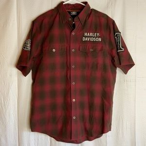 Harley Davidson Button Down Shirt Size M